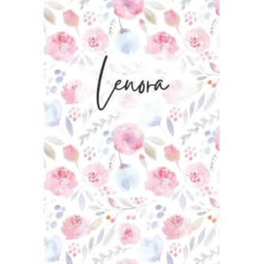 Imagem de Lenora Notebook: Floral Lenora Journal, flowery Pattern Notepad, Lenora Diary Lined Paper, 6 X 9 Inch, 120 Pages