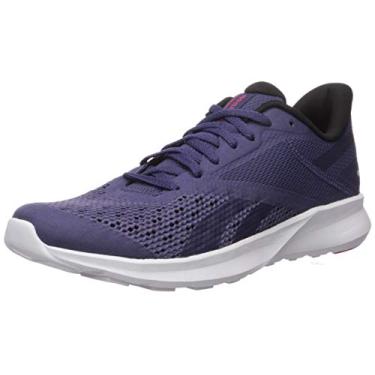 Imagem de Reebok Tênis de corrida feminino Low, Tinta Midnight/Branco/Rosa, 35