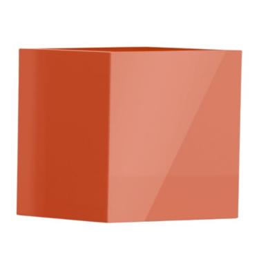 Imagem de Vaso Fibra De Vidro Quadrado Texas P 50cm Vietnamita Caixa Decoração (Terracota)