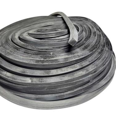 Imagem de Borracha Perfil Esponjoso Vedação 10x10mm Macio - 5 Metros Borrachas Londrina