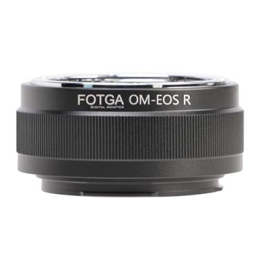 Imagem de FOTGA Anel adaptador de montagem de lente OM-EOSR para lente Olympus OM para câmera R3 R5 R5C R6 Mark II R7 R8 R10 R50 R100 RP, compatível com câmera sem espelho Canon EOS R Mount Series