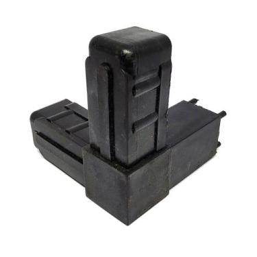 Imagem de Conector Y preto para estruturas de metalon e alumínio de 1" (25 mm) P
