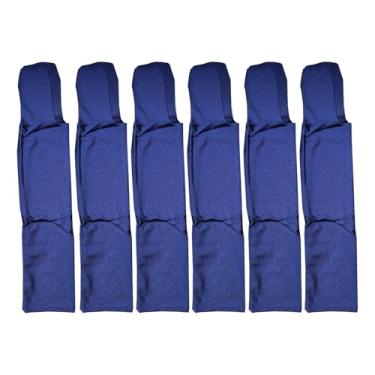 Imagem de generic Sacos de juba de cavalo de mão ranch - protegem a crina de cavalo do vento, sol, lama, evitando emaranhados, fricção e quebra | Feito com lycra e nylon (azul escuro)