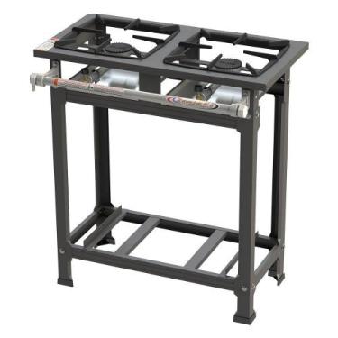 Imagem de Fogão Industrial Itajobi 2 Bocas Alta Pressão Ativo P7 - Itajobi Fogõe