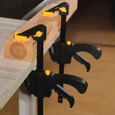 Imagem de Grampo Tipo Sargento Grampo Universal de Fixação e Aperto Rápdo Profissional - Com Sistema Leve e Fácil de Manusear Para Marcenaria Construção e Reparos em Geral