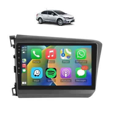 Imagem de Kit Multimídia Civic EXS G9 2012 / 2014 9 Pol Android Carplay 2/32GB - ROADSTAR
