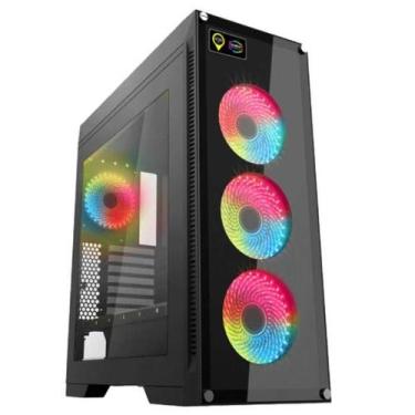 Imagem de Gabinete Gamer Gamemax M911 Rainbow, preto