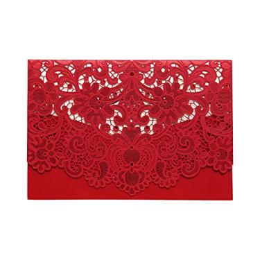 Imagem de Cartões de Convites de Casamento de 25 PCs Com Envelopes Hollow Out Cards Cards Cartões de Engajamento Cartão para Casamento (25pcs)