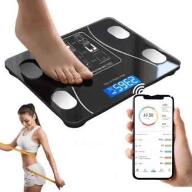 Imagem de Balança Digital Corporal Bioimpedancia Aplicativo Bluetooth - Mandacar