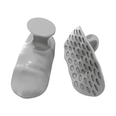 Imagem de UGPLM 2x Pereghting Salping Almofadas Segurando Silicone Pull Up Flexible for Adults Hand Grips para Hordlift Powerlifting Bodybuilding, Cinza