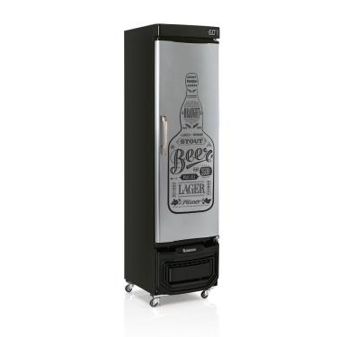 Imagem de Cervejeira Porta Adesivada Grb23egw Gelopar Refrigerador Slim 228 Litros Inox 110v