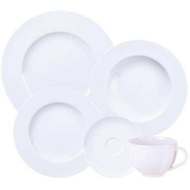 Imagem de Aparelho de Jantar Porcelana 20 Peças Branco Tramontina Maria Augusta Liso