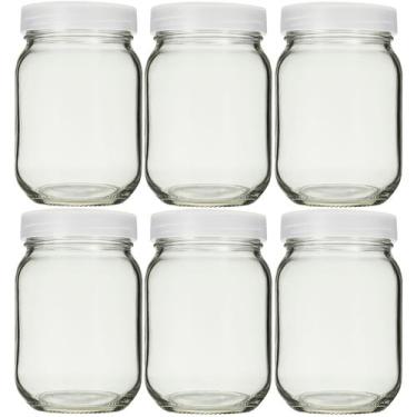 Imagem de Potes Vidro para Armazenar Leite Materno Vidro Liso 200ml 6UND - Super