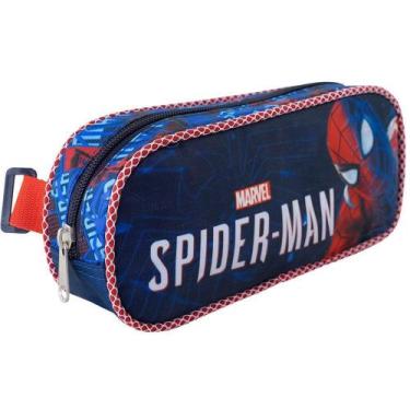 Imagem de Estojo Escolar Infantil Homem Aranha Simples Spider Man 9486 - XERYUS