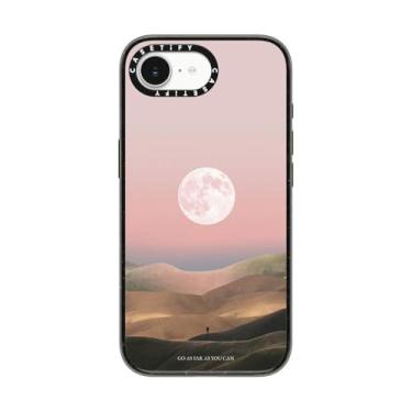 Imagem de CASETiFY Capa Impact para iPhone 16e [2,5 m 4X proteção contra quedas de grau militar/compatível com Magsafe] - Curiosity por Andhika Ramadhian - Preto transparente