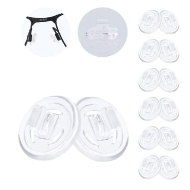 Imagem de MYCOURAG 6 pares de almofadas de nariz de silicone de substituição compatíveis com Oakley Crosshair2.0/WireTap/Whisker; óculos de sol Maui Jim Kahuna