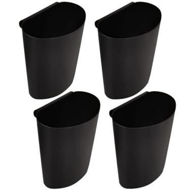 Imagem de Suporte de copo para carrinho de compras, 4 peças de cesta de armazenamento de plástico, organizador de economia de espaço para cozinha, escritório, quarto de crianças, carrinho de rodinhas