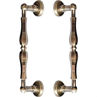 Imagem de Puxador Duplo Europe Bronze Antigo 306Mm Porta Pivotante