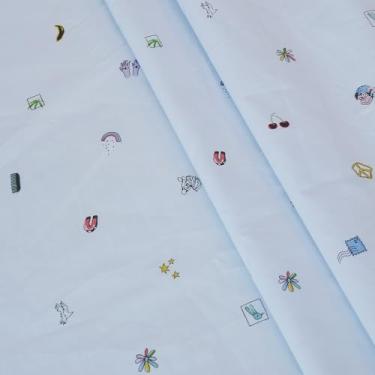 Imagem de Tecido de algodão puro de densidade Hign de The Yard, tecido de algodão fabricado no Japão, adequado para vestidos da moda, camisas, saias, acolchoado e artesanato (10 m de distância, estampado de