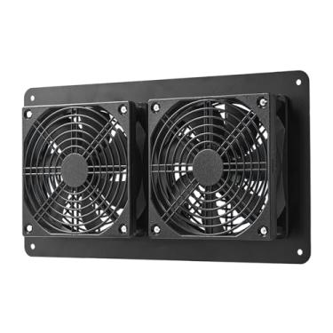 Imagem de Fan Solar Powerd 20W Painel Solar e Kit de Exaustores Duplos Kit de Painel Solar Kit Solar Ventilador para Galinheiro Galinheiro, Estufa, Casa de Cachorro, Sótão