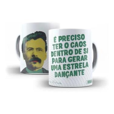 Imagem de Caneca Porcelana Filosofia Nietzsche É Preciso Ter O Caos Dentro De Si