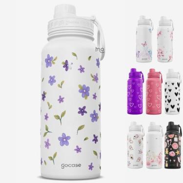 Imagem de Garrafa Térmica Gocase Fresh 950ml Estampas, Lilac Flowers
