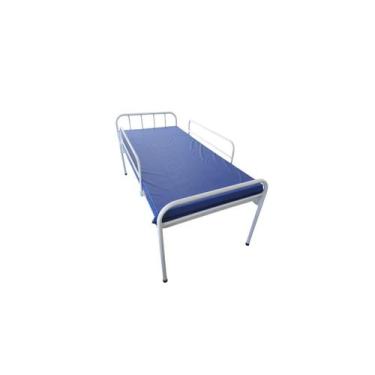 Imagem de Kit Cama Hospitalar Fixa Com Grades Laterais + Colchão D28 - Metal Sol