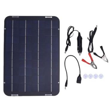 Imagem de Painel Solar Portátil, 18V 12W Painel Fotovoltaico Carregador Solar para Trailer de Carro Greenhouse Shed Uso