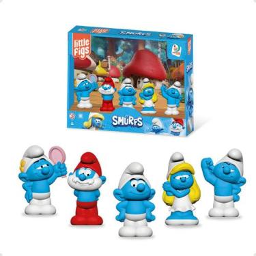 Imagem de Dedoches Os Smurfs Little Figs Os Smurfs Vinil Macio Atóxico - Cardoso