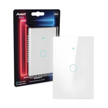 Imagem de Interruptor Inteligente Smart Wi-fi 1 Botão 110v/220v Bivolt Ip20 Bran