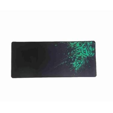 Imagem de Mouse pad tapete preto liso grande para teclado e mouse tapete escritório game (3,RAZER VERDE)
