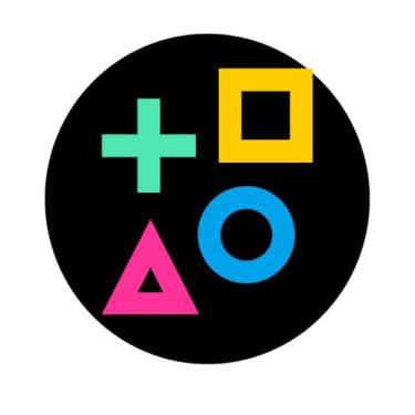 Imagem de Adesivo Decorativo Redondo, Tema Jogos, 10 cm, Modelos 06JG-16JG (JG11, ADESIVO PLASTICO, 10 CM)