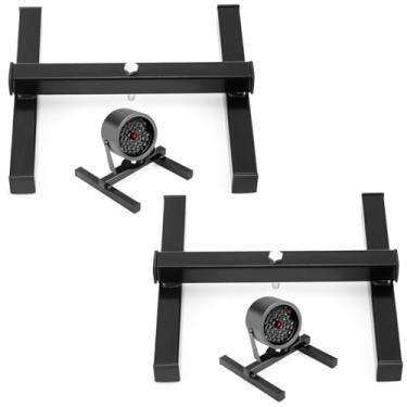 Imagem de Tandefio 2 peças LED Par Can Floor Stand Pro DJ Lighting H Frame Par Light Mount Bracket Mount Holder