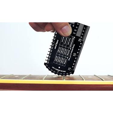 Imagem de Baroque Régua De Ação Para Instrumento Cordas, Medidor, Ferramenta Medição Luthier Violão Elétrico, Baixo, Ukulele, Bandolim, Banjo Sig-10