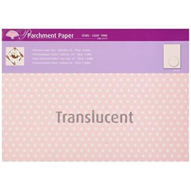 Imagem de Pergamano Papel pergaminho BCC0410-6, estrelas, rosa claro