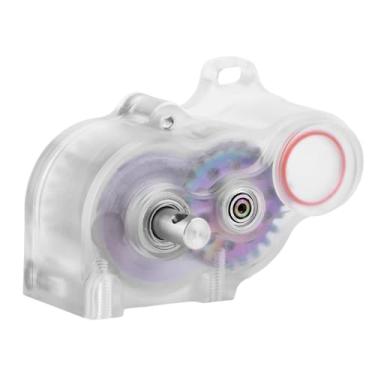 Imagem de GIXCEL LCG Complete Transmission Gearbox with Cover for 1/10 RC Crawler SCX10 SCX10 II Upgrade (Clear White)