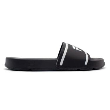 Imagem de Chinelo Slide Fila Drifter Stripes Masculino - Preto e Prata - 42