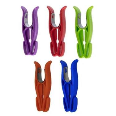 Imagem de Kit 120un Prendedor de Roupa Krio Sec de plástico com mola em inox sup