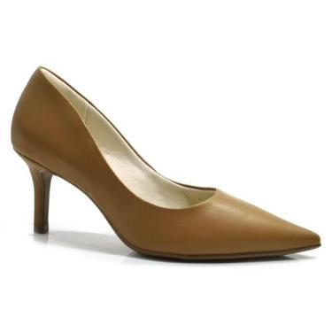 Imagem de Scarpin Feminino Cazzualen T7029-145, Marrom, 37