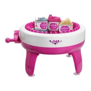 Imagem de Máquina de Tricô e Crochê Manual 40 Agulhas + 3 Linhas Uma Ferramenta Prática E Versátil Que Vai Transformar Sua Experiência No Tricô E Crochê