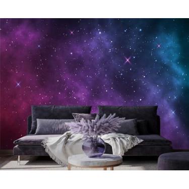 Imagem de Espaço Galáxia Céu Noturno e Estrelas Ilustração Fundo Mural, Pintura Decorativa de Parede Grande, Sala de Estar, Quarto, Banheiro Papel de Parede