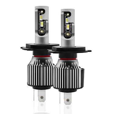 Imagem de Chusui Lâmpadas de farol de LED H4/9003 IP68 à prova d'água para carro Lâmpadas de farol de LED 6500K 120W 12000LM Faróis de LED brilhantes, 2 unidades