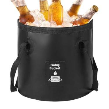 Imagem de Balde Dobrável Para Praia - Recipiente de Água para Jardim - Balde Dobrável Leve Para Cozinha Lavandaria Viagem Acampamento E Praia