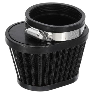 Imagem de PATIKIL Filtro de ar de motocicleta universal de 60 mm, filtro de ar de admissão de cabeça de cogumelo, braçadeira oval no limpador de motor de ar para bicicleta suja, motocicleta, ciclomotor