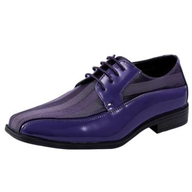 Imagem de Viotti Vestido Oxford Masculino Roxo com Cetim Listrado e Acabamento Patenteado: Estilo 179 Roxo -049, Roxo, 43 BR