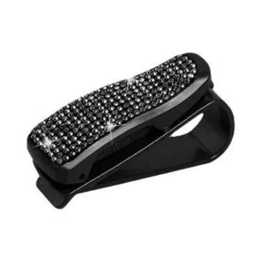 Imagem de Clipe De Óculos De Sol Com Strass Para Carro, Montagem De Viseira Sola