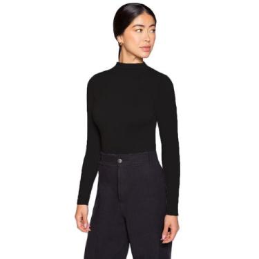 Imagem de Blusa Gola Alta Warm Loba Lupo 45264-001 Sem Costura, Preto, M