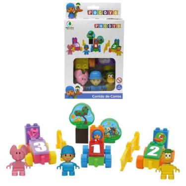 Imagem de Blocos Playset Pocoyo Corrida De Carros Com 18 Peças - Monte Líbano