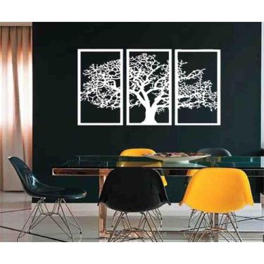 Imagem de Quadro Decorativo Árvore Da Vida 3mm Vazado - Mdf - Decoarts, Branco