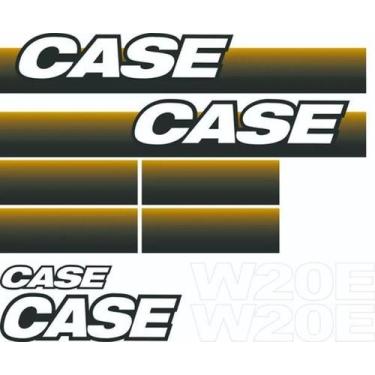 Imagem de Kit Adesivo Pá Carregadeira Case W20E Até 2011 - Spts